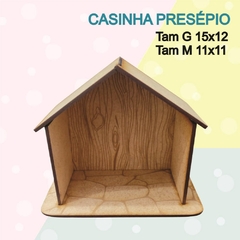 CASINHA PRESÉPIO EM MDF