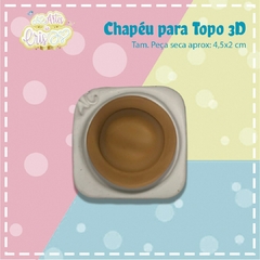 MOLDE CHAPEU PARA TOPO 3D