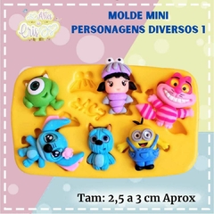 MOLDE MINI PERSONAGENS DIVERSOS I