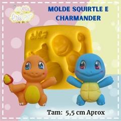 MOLDE SQUIRTLE E CHARMANDER