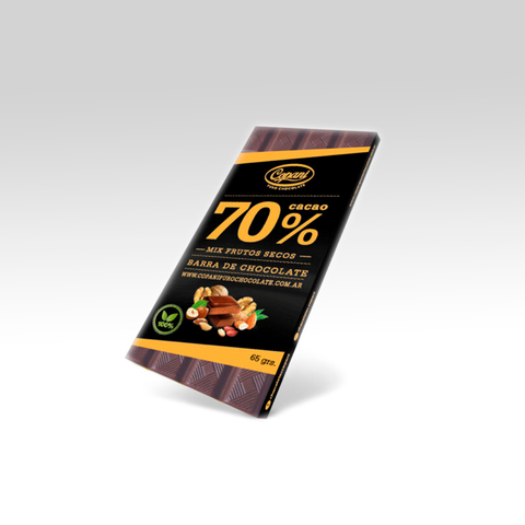 CHOCOLATE COPANI 70% MIX FRUTOS SECOS
