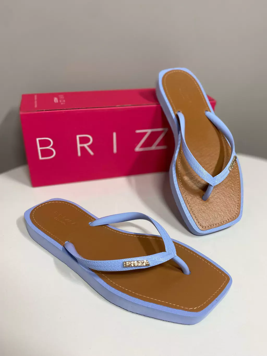 Chinelo De Dedo Azul Recouro Square Brizza