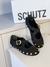 Sapatilha Detalhe X Preto Couro Schutz