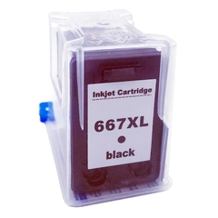 Par Cartucho de Tinta p/ HP Deskjet Ink Advantage 2874 | Compatível | Alto Rendimento | 100% Novo | Black | Color | 667XL | 36 ML - comprar online