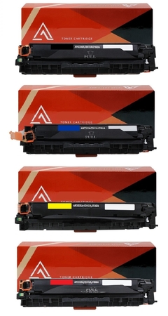4x Cartuchos de Toner p/ HP Color LaserJet Pro MFP M476DW | M476 DW | M 476DW | M 476 DW | Compatível | 100% Novo