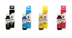 Kit 4x Refil de Tinta compatível HP Smart Tank 517 532 617 | GT53 | BLACK | CIANO | YELLOW | MAGENTA | GT52 | 300 ML - comprar online