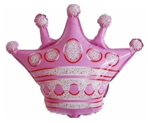 Globo metalizado Corona Rosa 24"