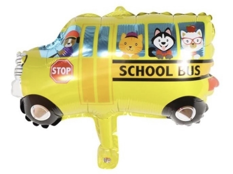 Globo metalizado transporte escolar 35cm