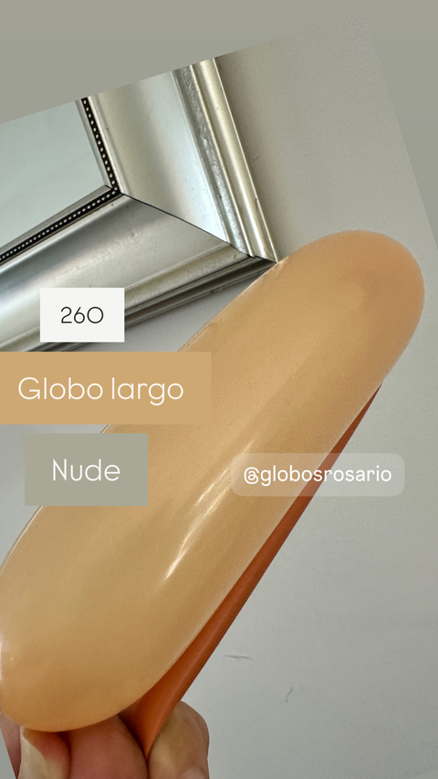 Globos largos 260 color Nude x 10 unidades