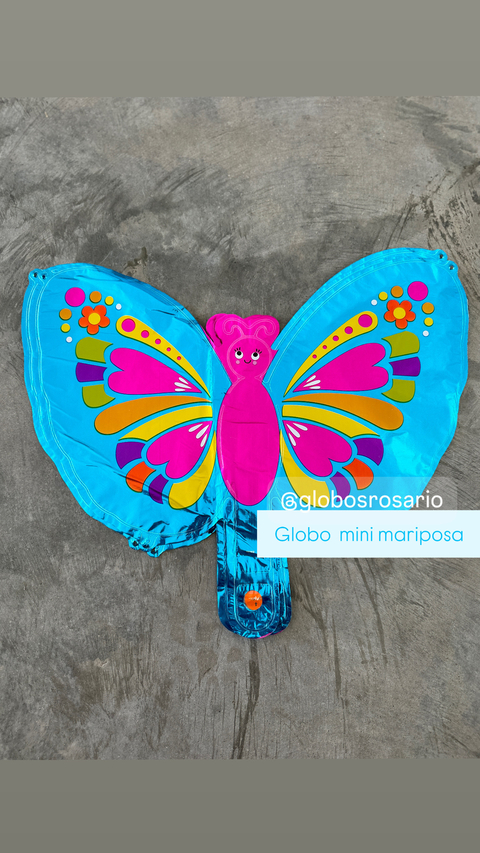 Globo mariposa multicolor 14"