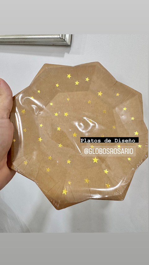 plato Estrella de diseño x 10 unidades