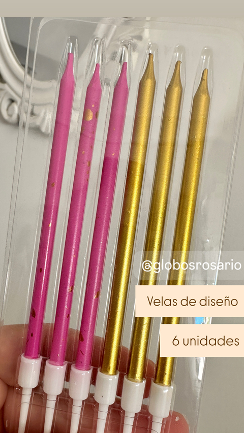 velas PINK Gold x 6 unidades - comprar online