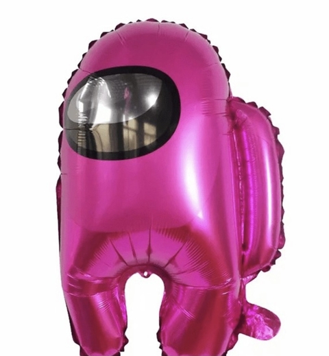 Globo Metalizado Among us PINK
