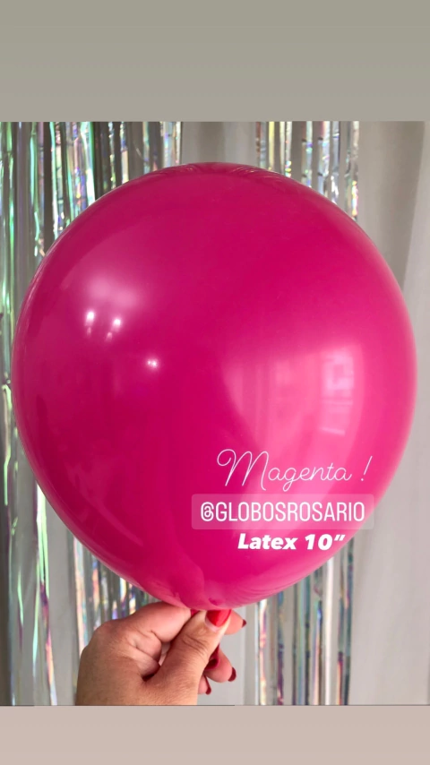 Globo Latex Magenta 10" x 10 unidades