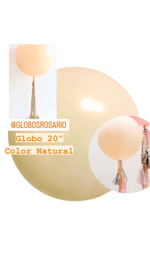 Globo Gigante 20” Color Natural