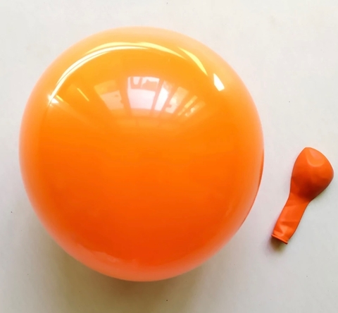 Globos Latex 12" Naranja standard x 10 unidades