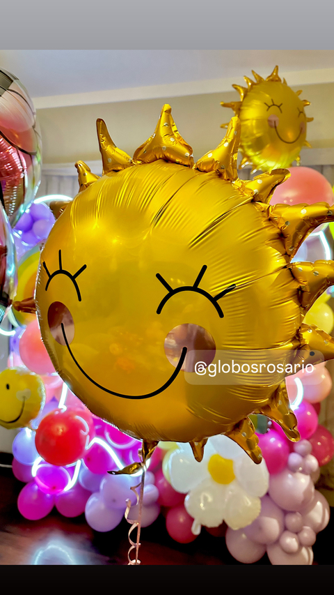 globo Sol sonriente 62 cm 24”