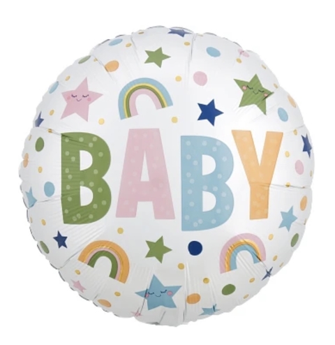 Globo redondo 18" baby arcoíris , Anagram