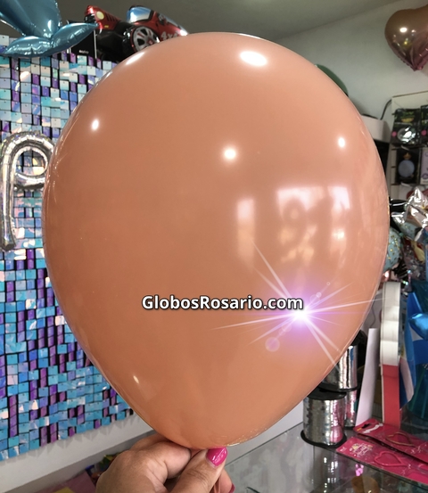 Globo látex 12" Rosa Vintage Mate x 10 unidades