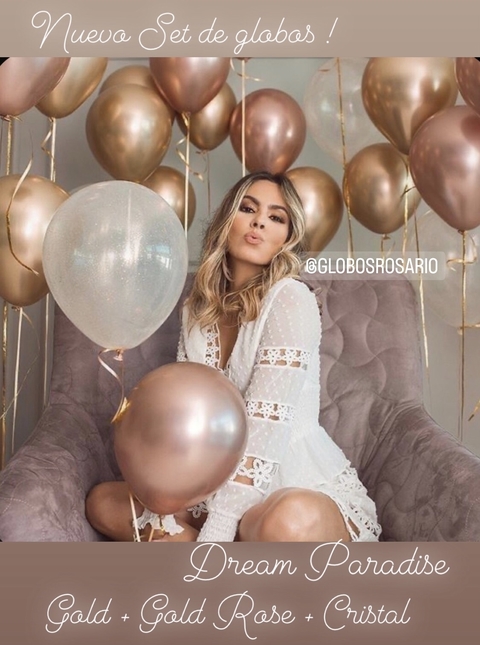Set de globos 12” DREAM Paradise x 10 unidades