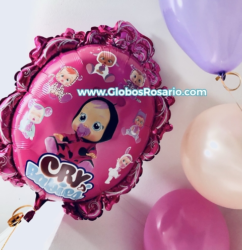 Globo metalizado bebes llorones 60cm