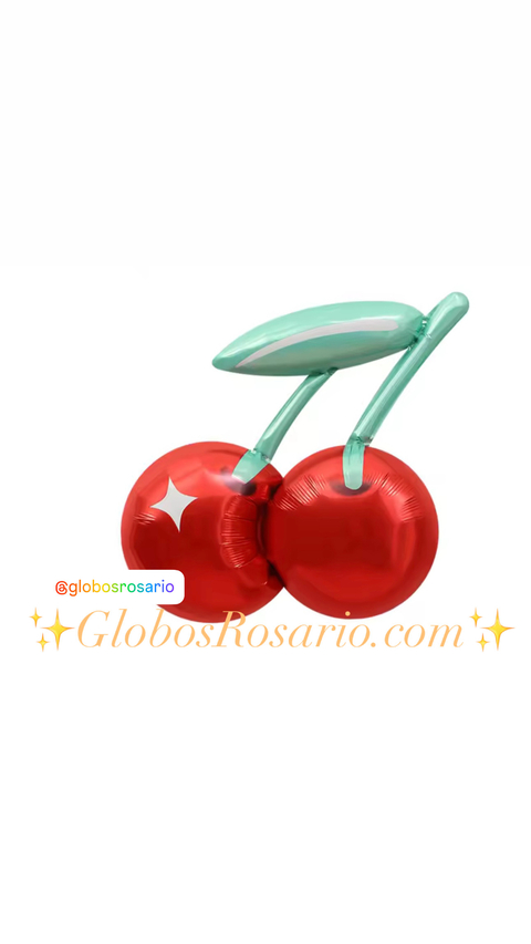 Globo metalizado cereza 18" x unidad - comprar online