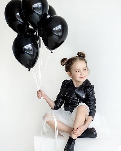 Globo Látex TOTAL Black 12" x 10 unidades
