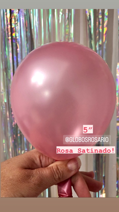 latex Rosa Satinado 5" x 10 unidades
