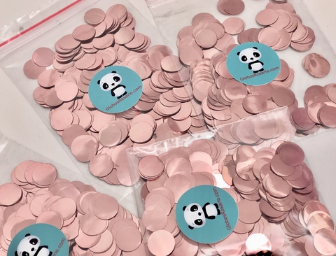 Confetti circular Rose Gold x 30 gramos