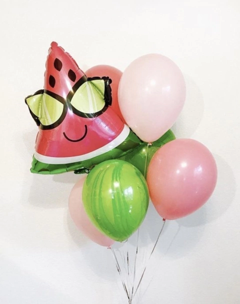 Globo metalizado Sandía con anteojos 18" - comprar online