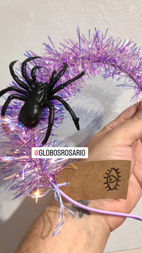 Vincha arañita Shine ! x unidad