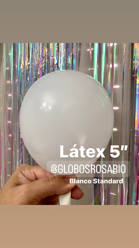 Globo Latex Blanco 5" x 10 unidades