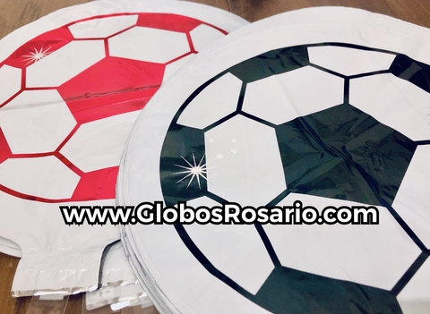 Globo metalizado mini pelota fútbol 10"