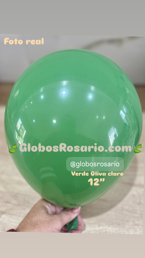 Latex 12" Oliva claro x 10 unidades - comprar online