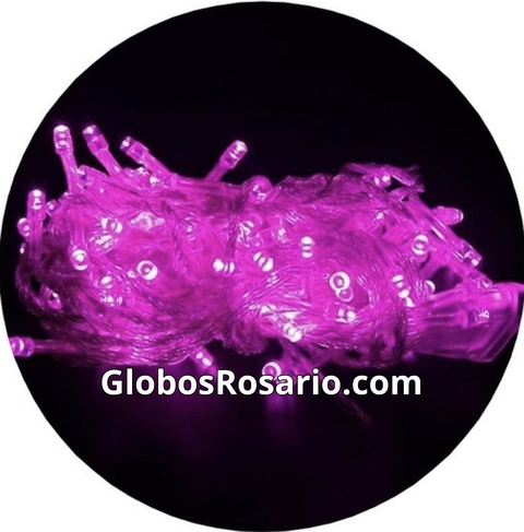 Luz 100 Led Fucsia 8 mts