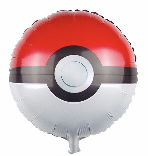 Globo metalizado Pokebola Pokemon 18"