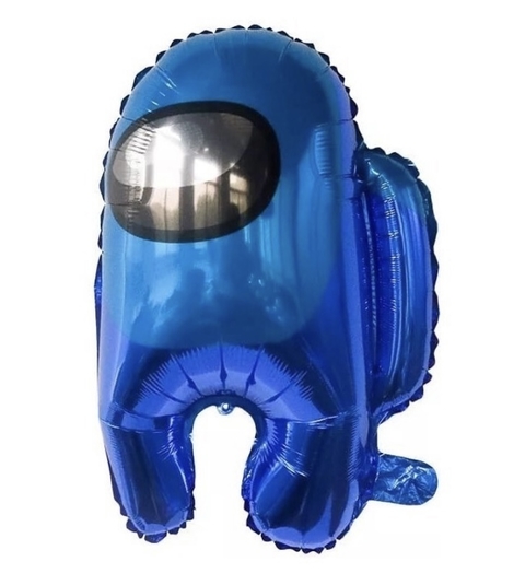 Globo de forma among us azul 56cm