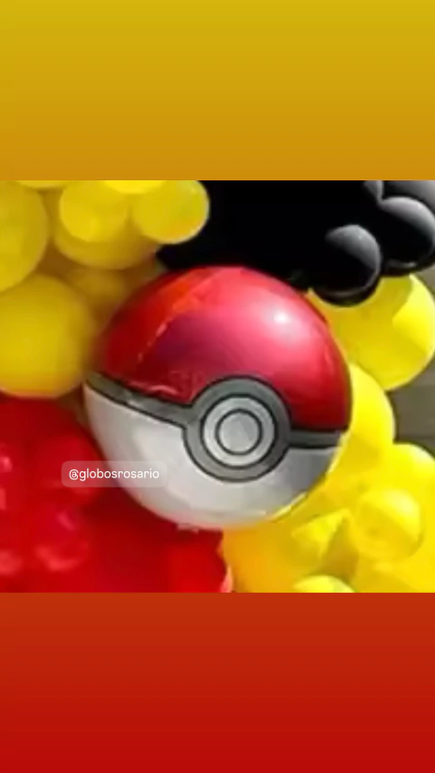 Globo esfera metalizada Pokebola Pokemon x unidad - comprar online