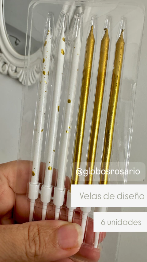velas White Gold x 6 unidades - comprar online