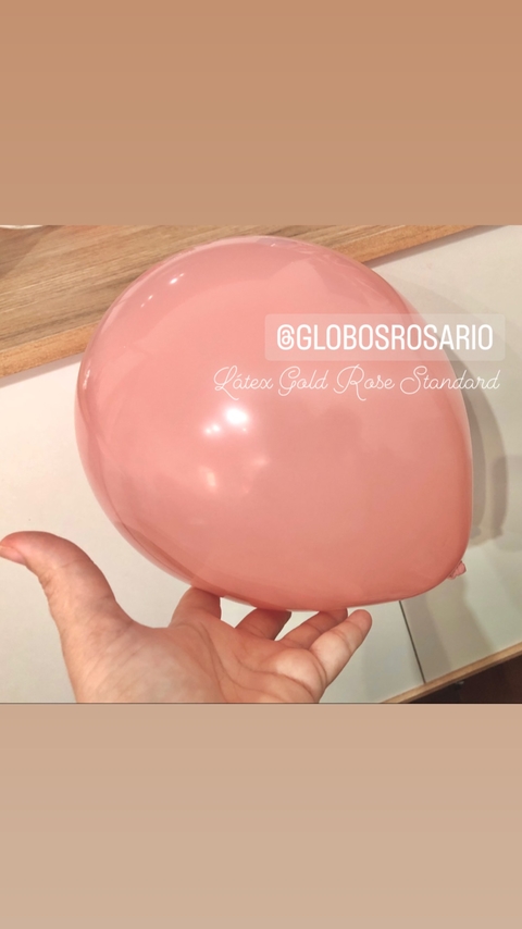 Latex Gold Rose Standard 9" x 10 unidad