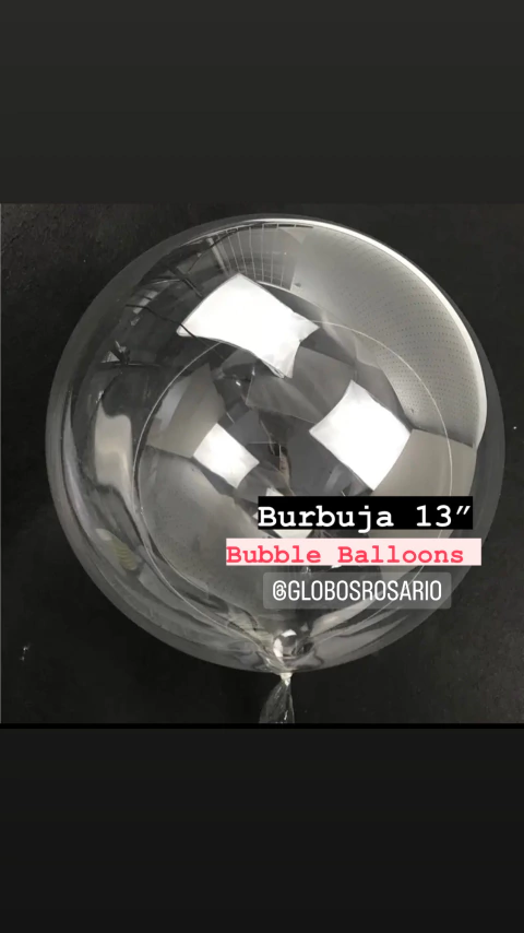 Globo Burbuja cristal 13”