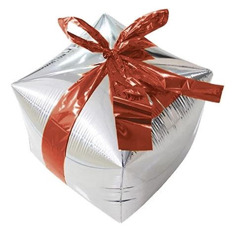 Globo metalizado regalo de navidad 24"
