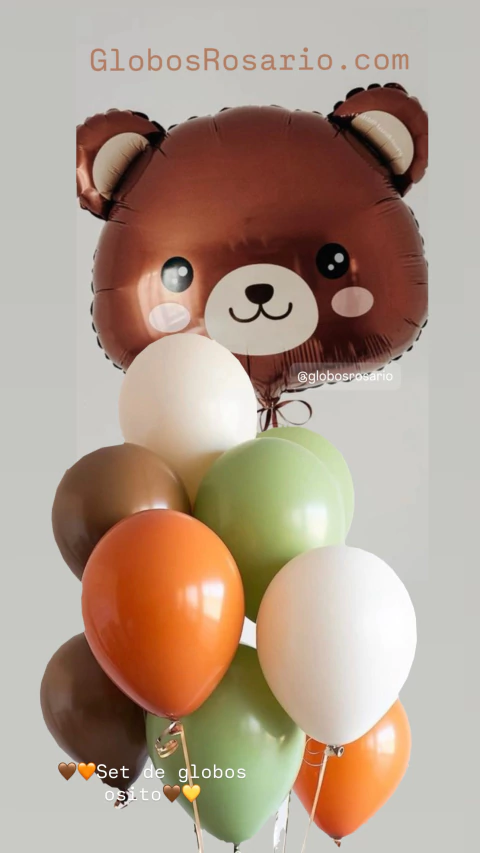set de Globos Osito x 10 unidades - comprar online