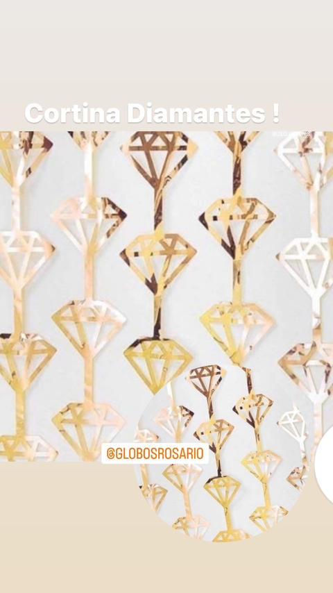 Cortina Diamantes