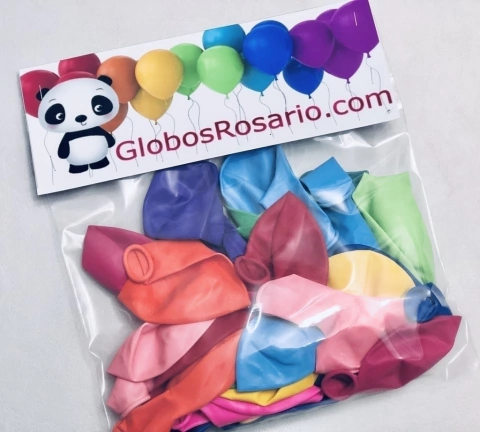 Globo Látex 12" Surtido x 25 unidades