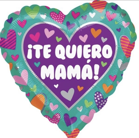 Globo corazón "te quiero mamá “ 18” Anagram