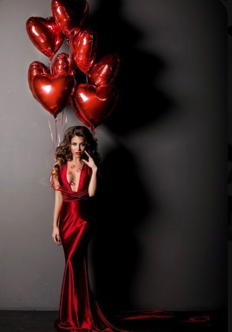 Globo metalizado Rojo 18"