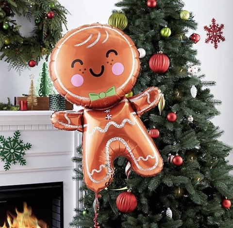 Globo navidad galleta de jengibre 20"