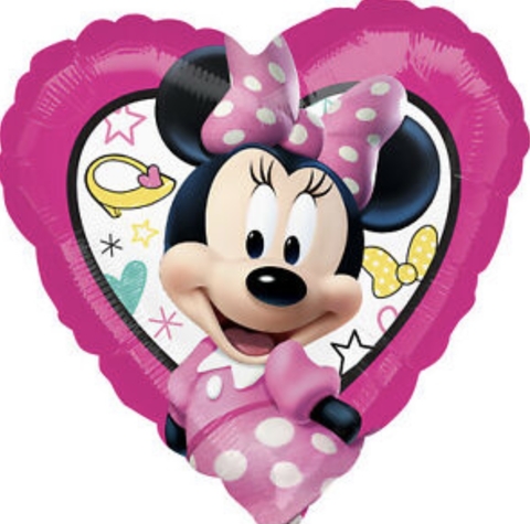 Globo metalizado corazón Minnie Mouse 18" Anagram Disney