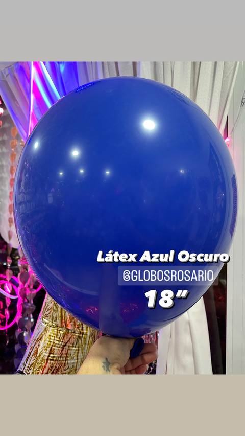 Latex 18” Azul oscuro x unidad